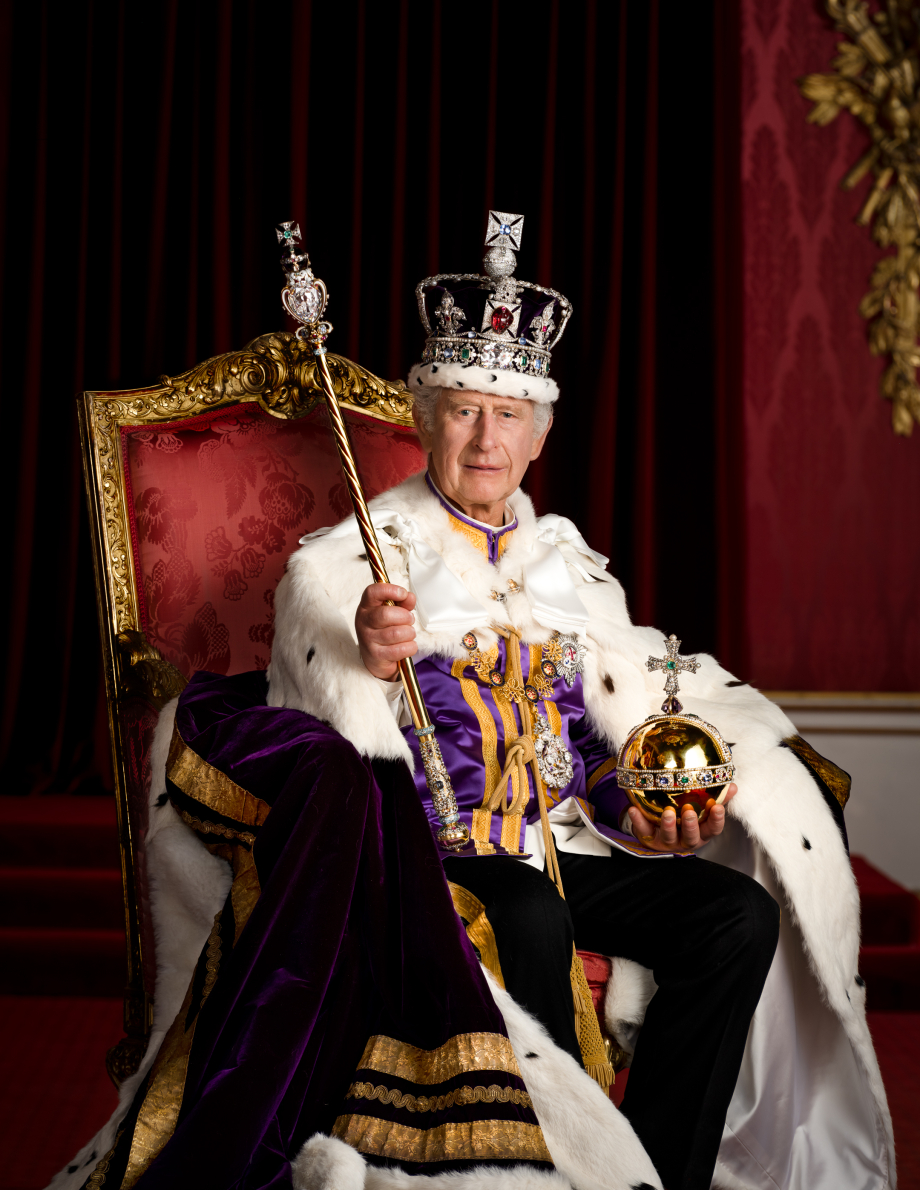 charles III seated throne room