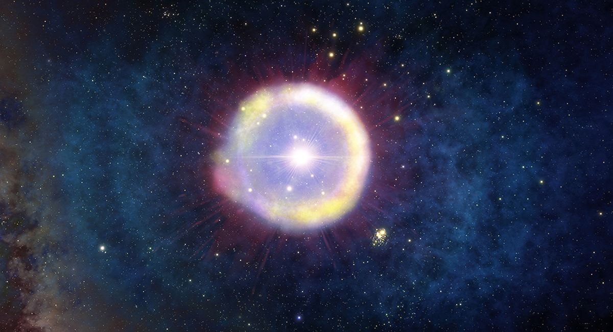 Ancient quasar points to the first stars in the universe