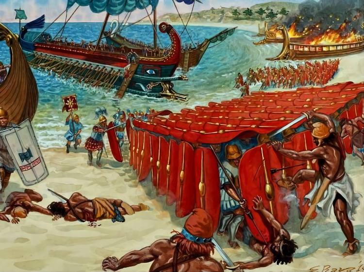 Battle of Korakesion 67 BC pompey vs pirates