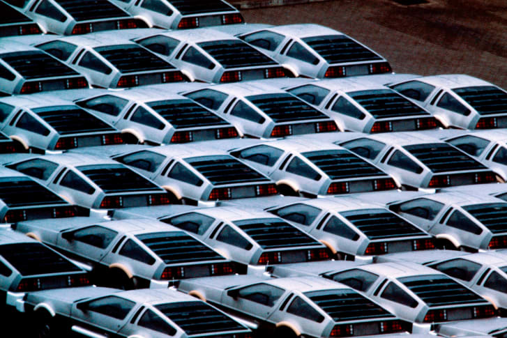 Before being imported into the USA, Deloreans were stockpiled at the DMC facility. 