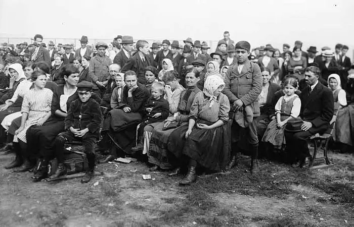 The Ellis Island immigrants.