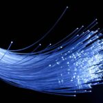 How does data travel on the internet (fiber optic cables)