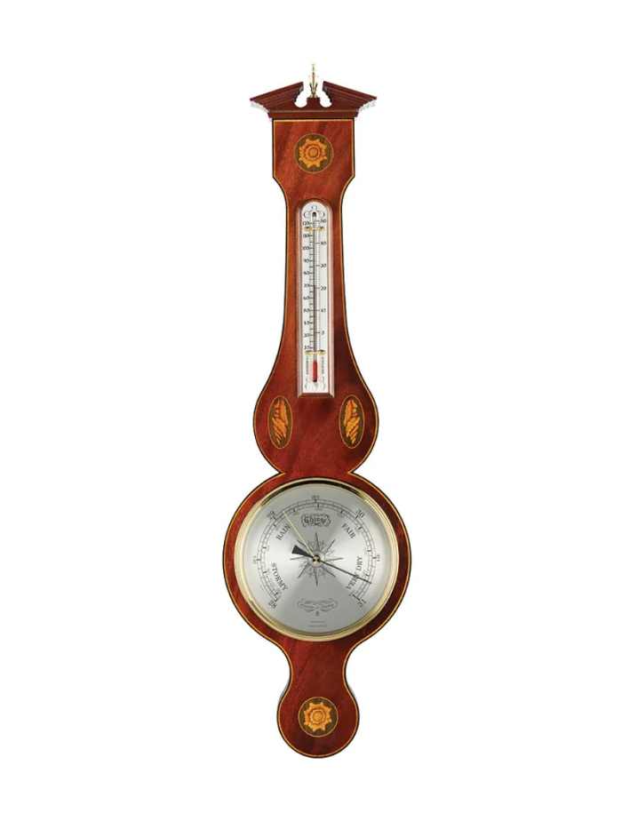 20th century - Aneroid barometer and thermometer