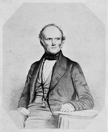 A lithograph of Charles Lyell made by Thomas Herbert Maguire in 1849, 