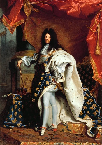 Louis XIV was a king who loved luxury and got interesting clothing styles for the period.