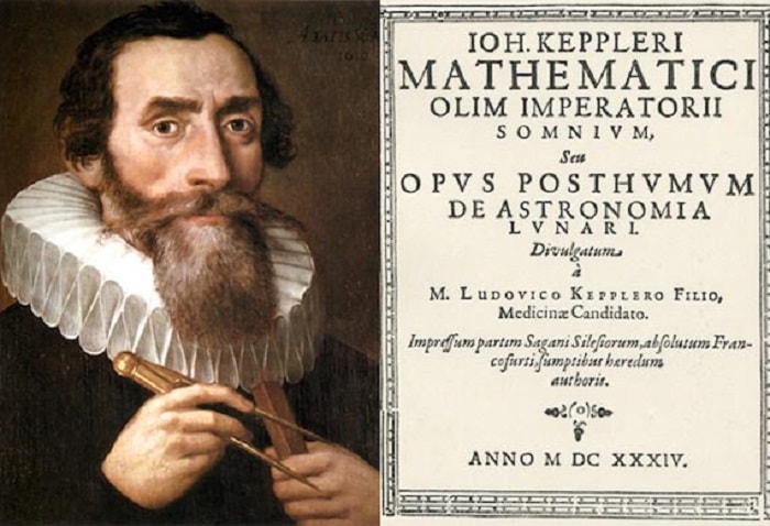 Kepler is also known as the father of science fiction: he wrote the first science fiction novel Somnium ("The Dream").