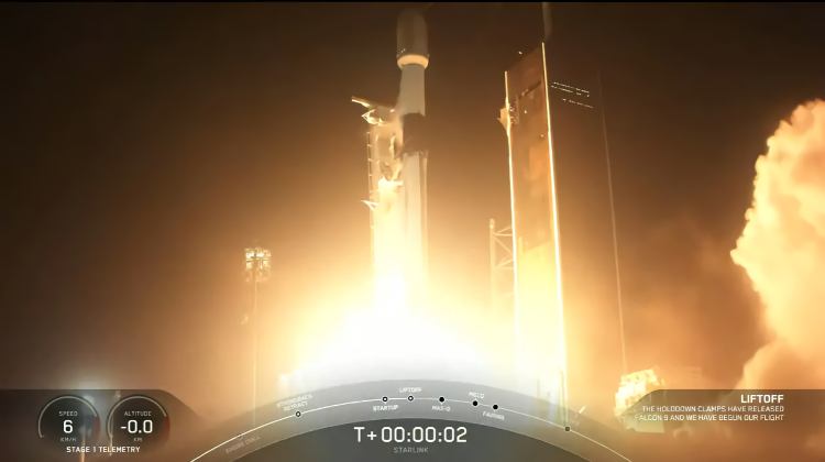 BlueWalker 3's Falcon 9 launch.