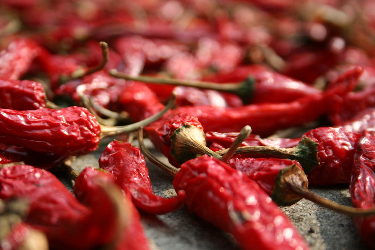 Chili, Peppers, Red image.