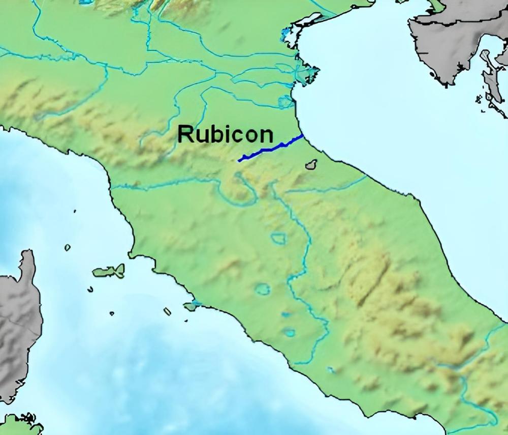 Julius Caesar: the Rubicon River.