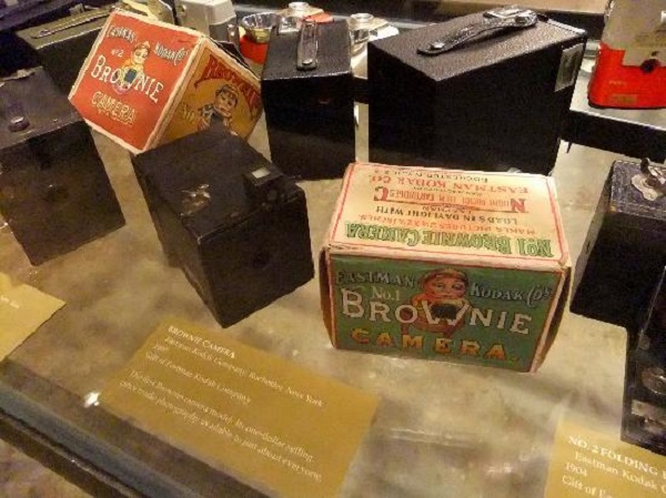 The Kodak Brownie Box camera was the first public camera. Cheap and easy to use.