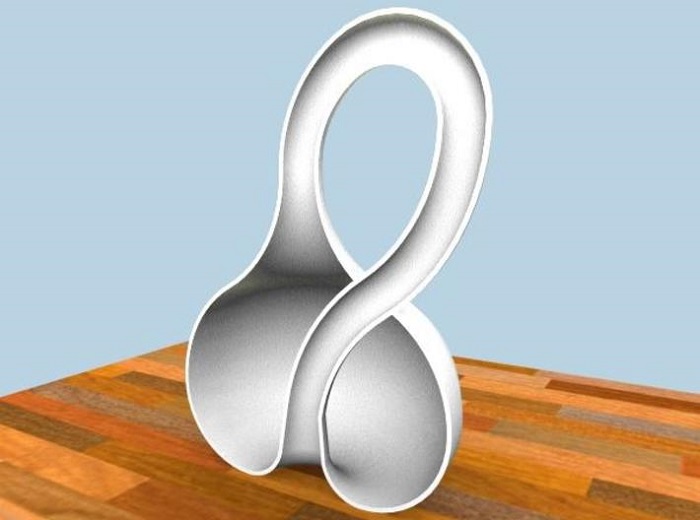 This geometric Klein bottle was invented in 1882