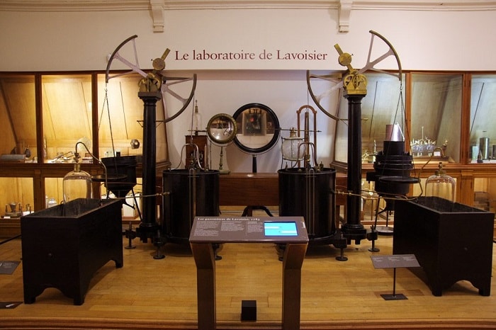 Antoine Lavoisier spent most of his life in this laboratory setting. It is currently stored in the Paris Musee des Arts et Metiers.