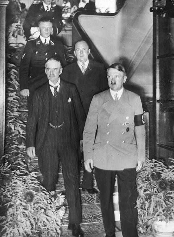 Chamberlain and Hitler 1938