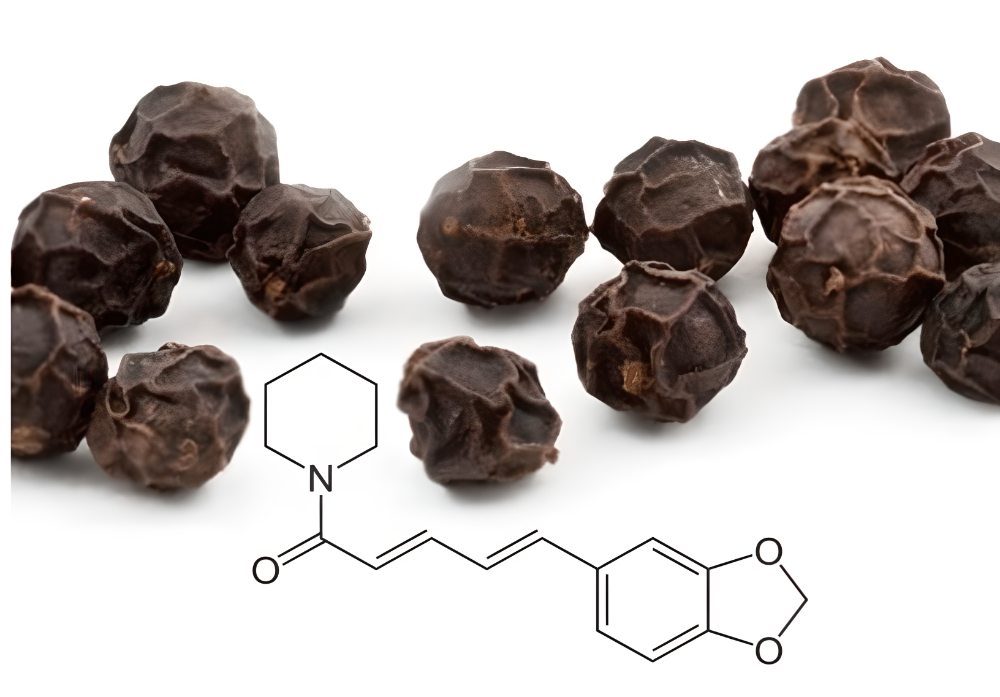 Piperine chemical compound in pepper.