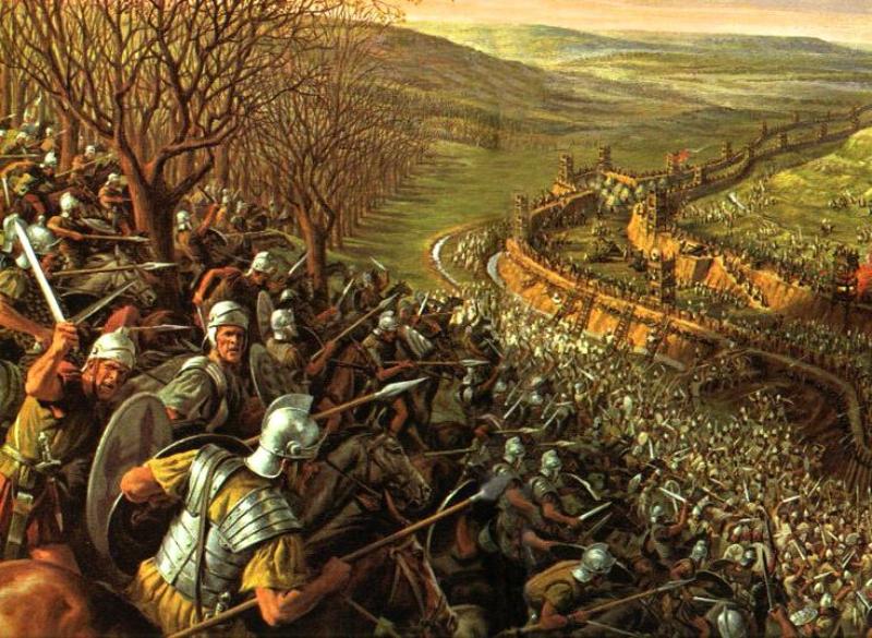 Siege of Alesia, 52 BC.