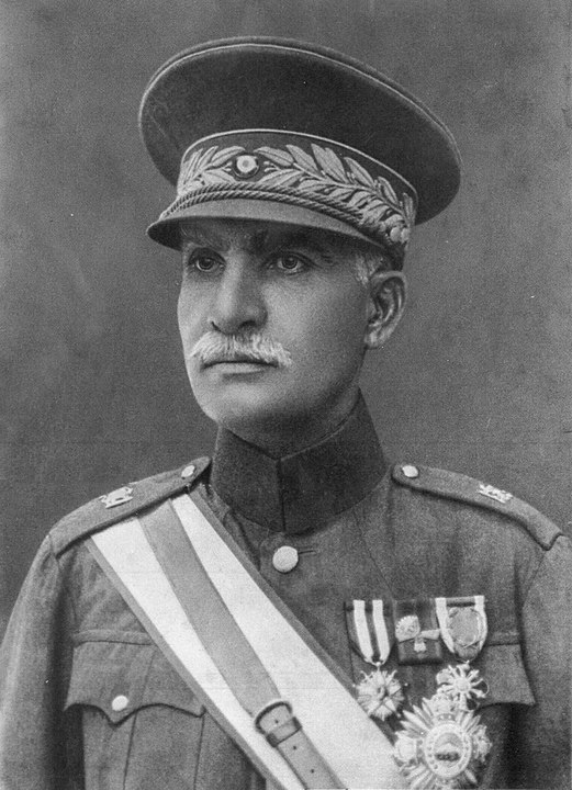 Picture of Reza Shah, emperor of Iran in the early 30's in uniform.