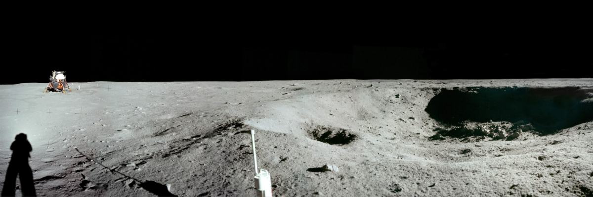 Apollo 11 East Crater Panorama 1