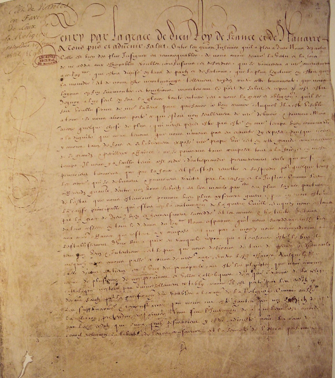 The Edict of Nantes
