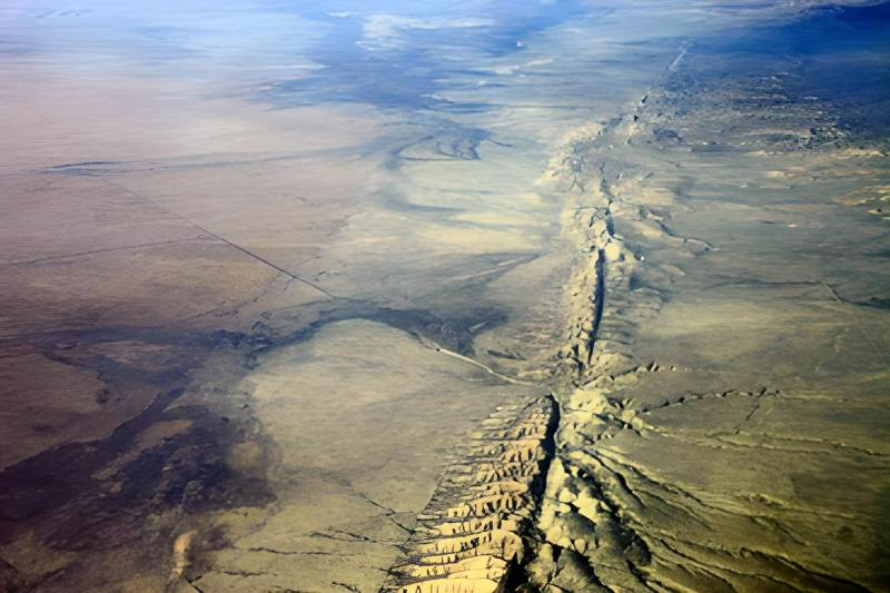 San Andreas Fault - a transform fault.