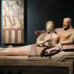 Sarcophagus of the Spouses, Etruscan funerary urn, Paris, Louvre Museum.