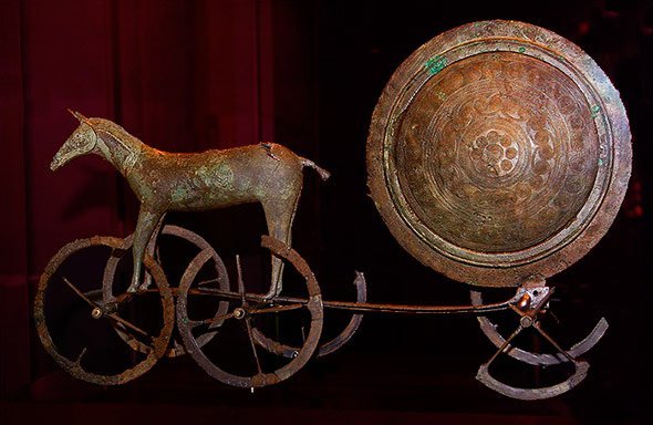 The sun chariot of Trundholms nightside