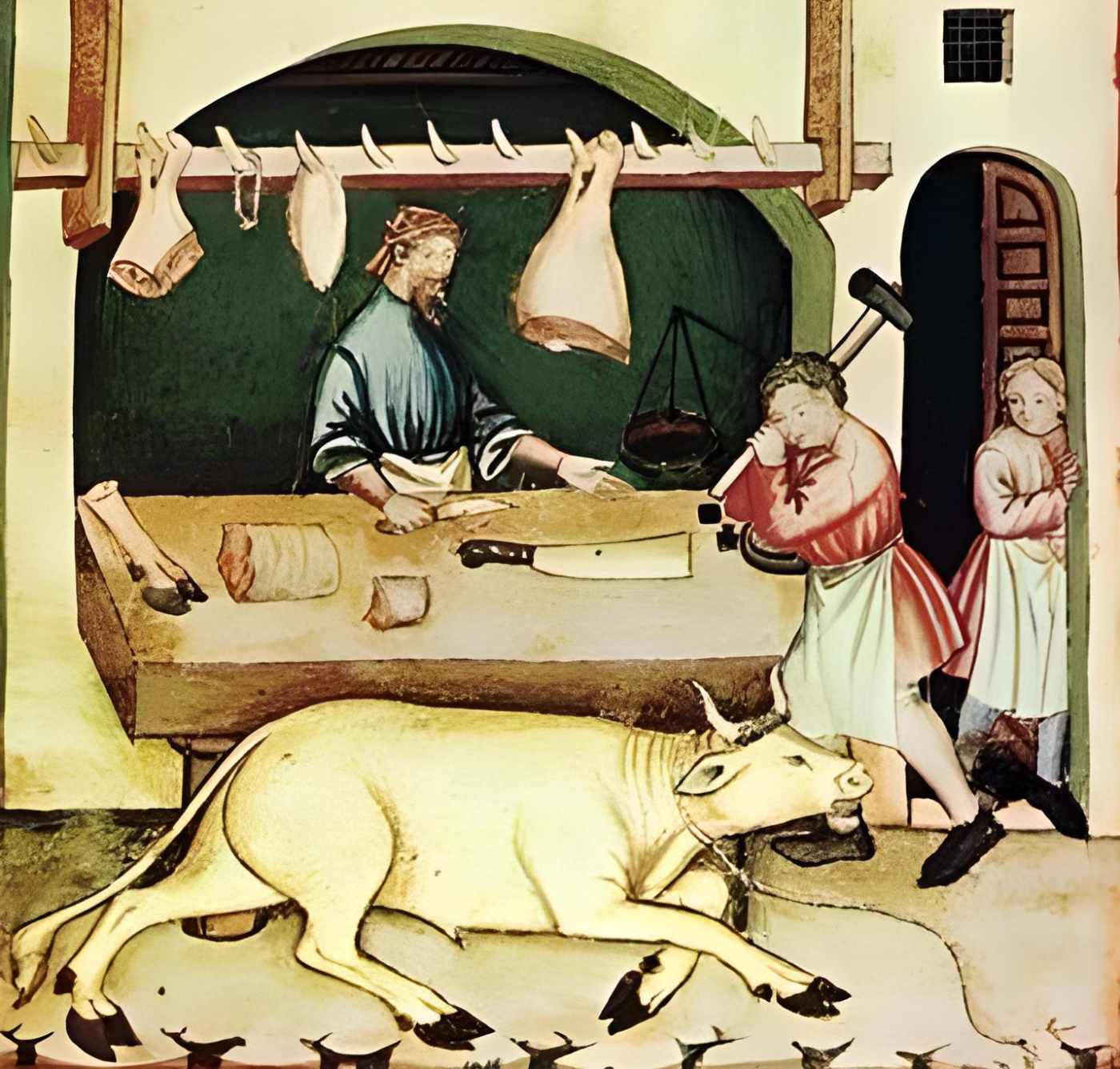 What were the butchery, meat, and sanitary rules in the Middle Ages