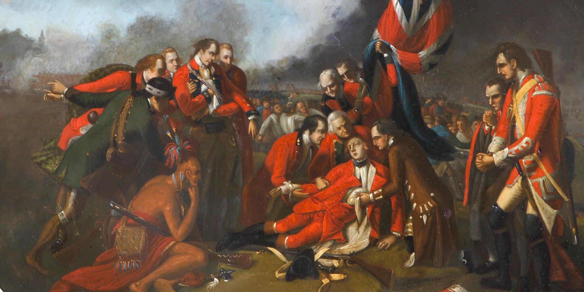 The death of General James Wolfe at Quebec, 1759. Image: NAM