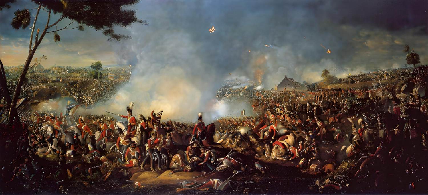 battle of waterloo painting