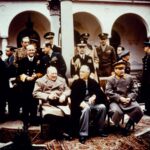 Churchill, Roosevelt and Stalin at the Yalta Confrence, 1945.