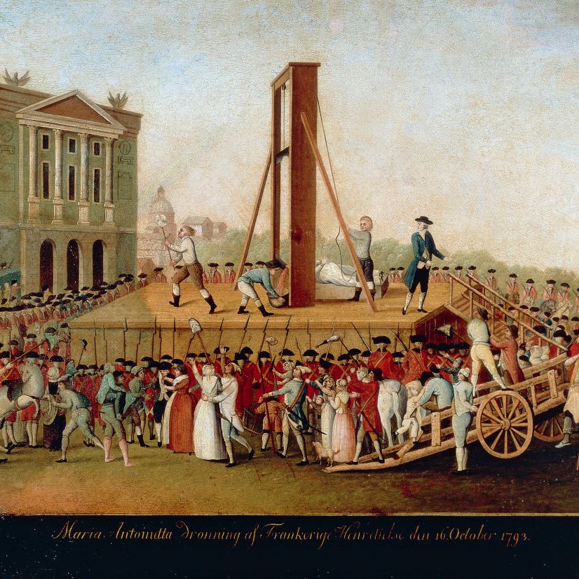 The execution of Marie Antoinette on October 16 1793. Heritage Images / Getty Images