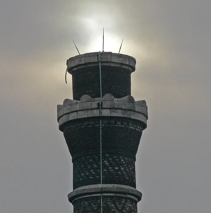 Franklin's innovation, the lightning rod atop a chimney, is still in use today.