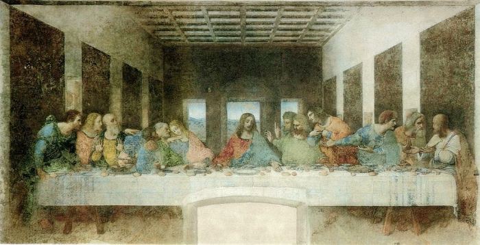 da Vinci's "The Last Supper," 1495–98.