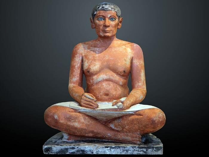 The seated scribe, c. 2620-2500 BC.