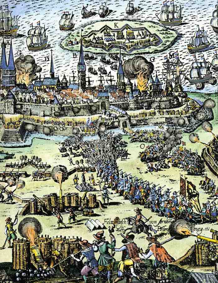 siege of the city of Stralsund by Wallenstein