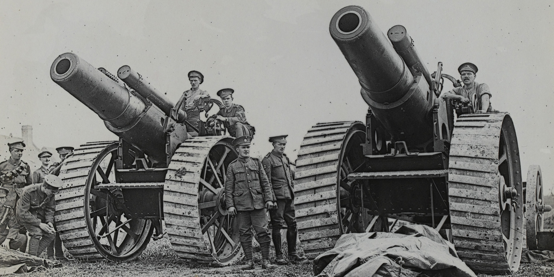 Howitzers of 135th Siege Battery on the Somme, 25 August 1916