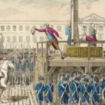 The Execution of Louis XVI, 1793, 18th-century coloured engraving. terror regime