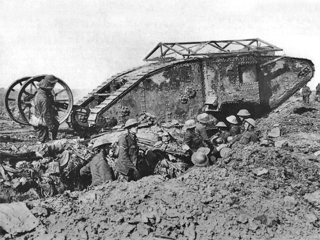 the first tank in battle somme