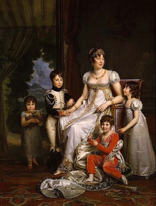 Caroline Bonaparte and her children
