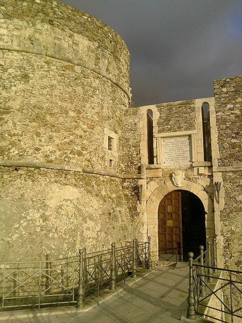 Castello di Pizzo, Murat's place of imprisonment and execution