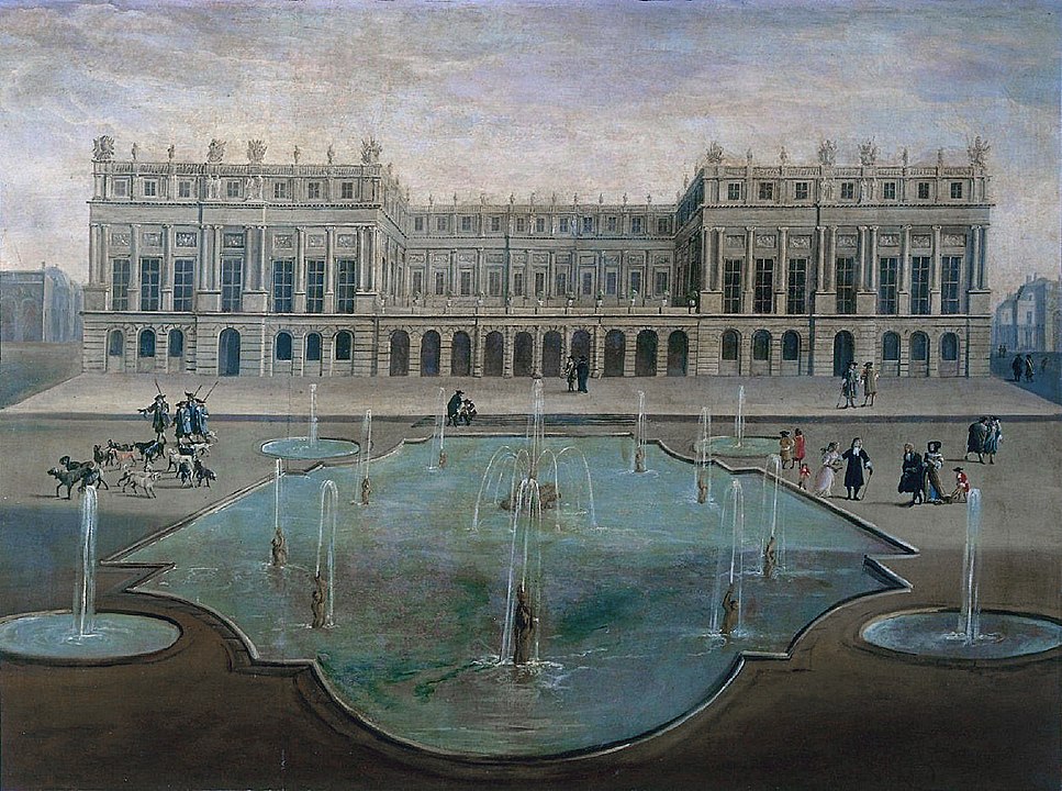 Le Vau's garden façade around 1675
