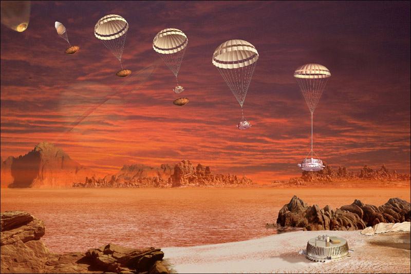 Huygens landing Artists impression 3