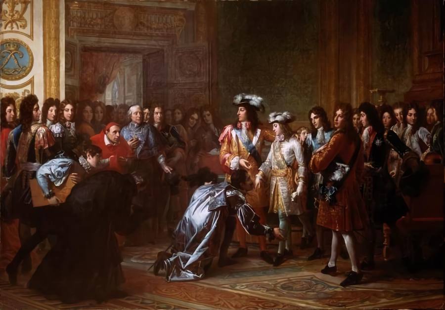 Proclamation of Philip of Anjou as Philip V of Spain Versailles 16 November 1700