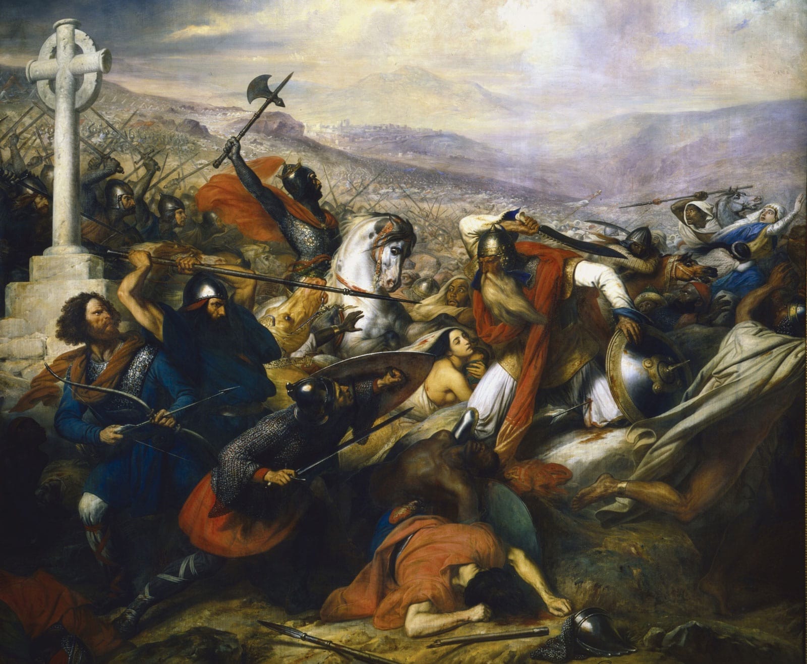 Charles Martel fought in the Battle of Tours, where today's historians claim that he saved western Europe from the Arabs.