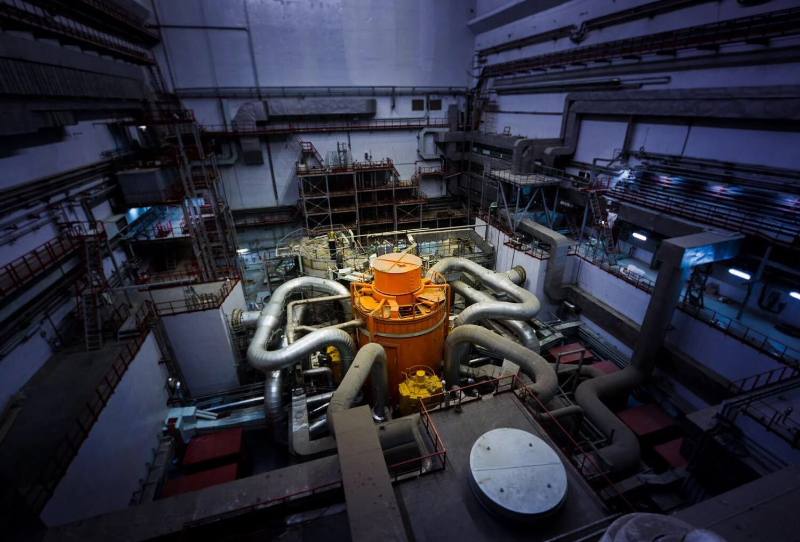 BN-800 sodium-cooled fast breeder reactor in Beloyarsk Nuclear Power Station.