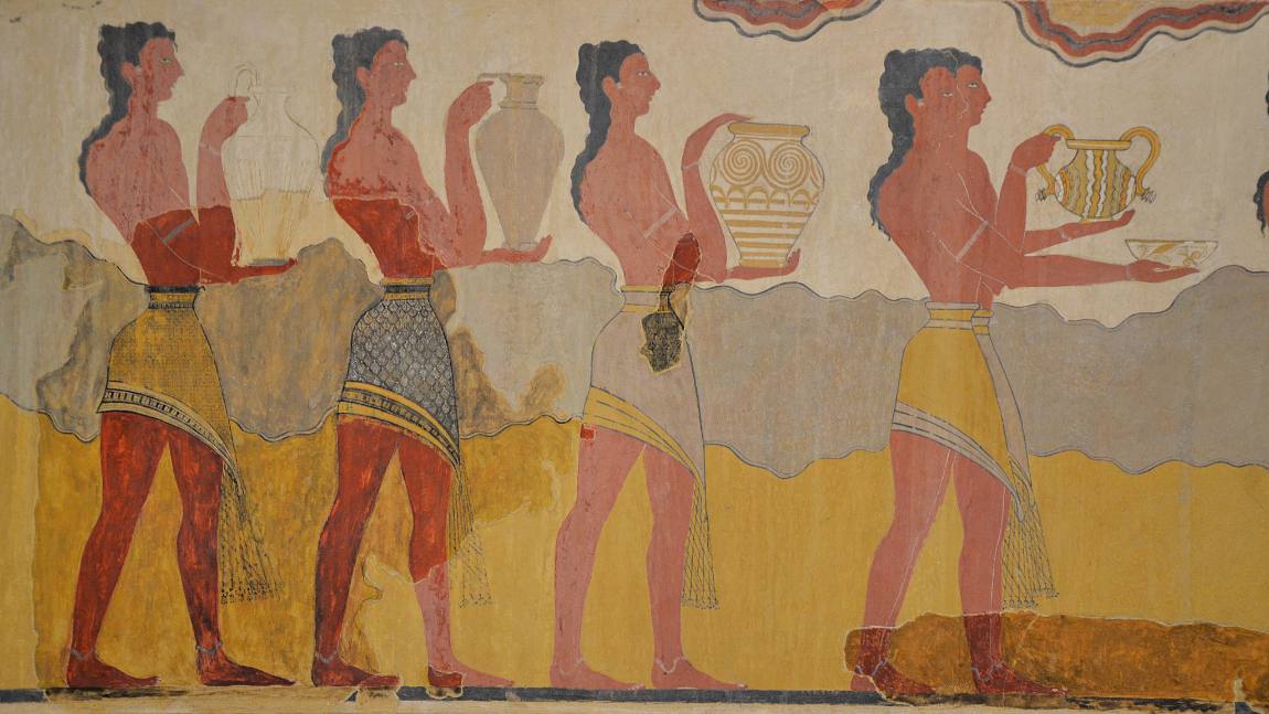 minoan fresco from knossos