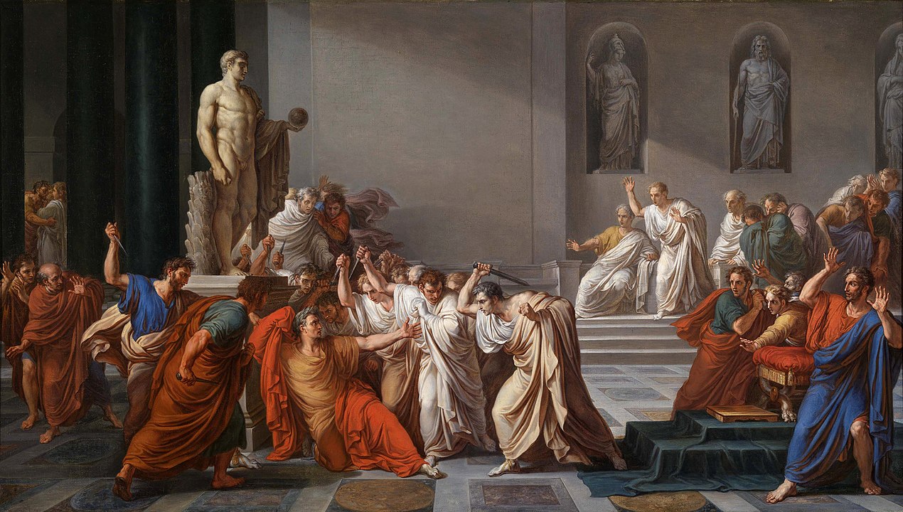 The Death of Caesar by Vincenzo Camuccini.