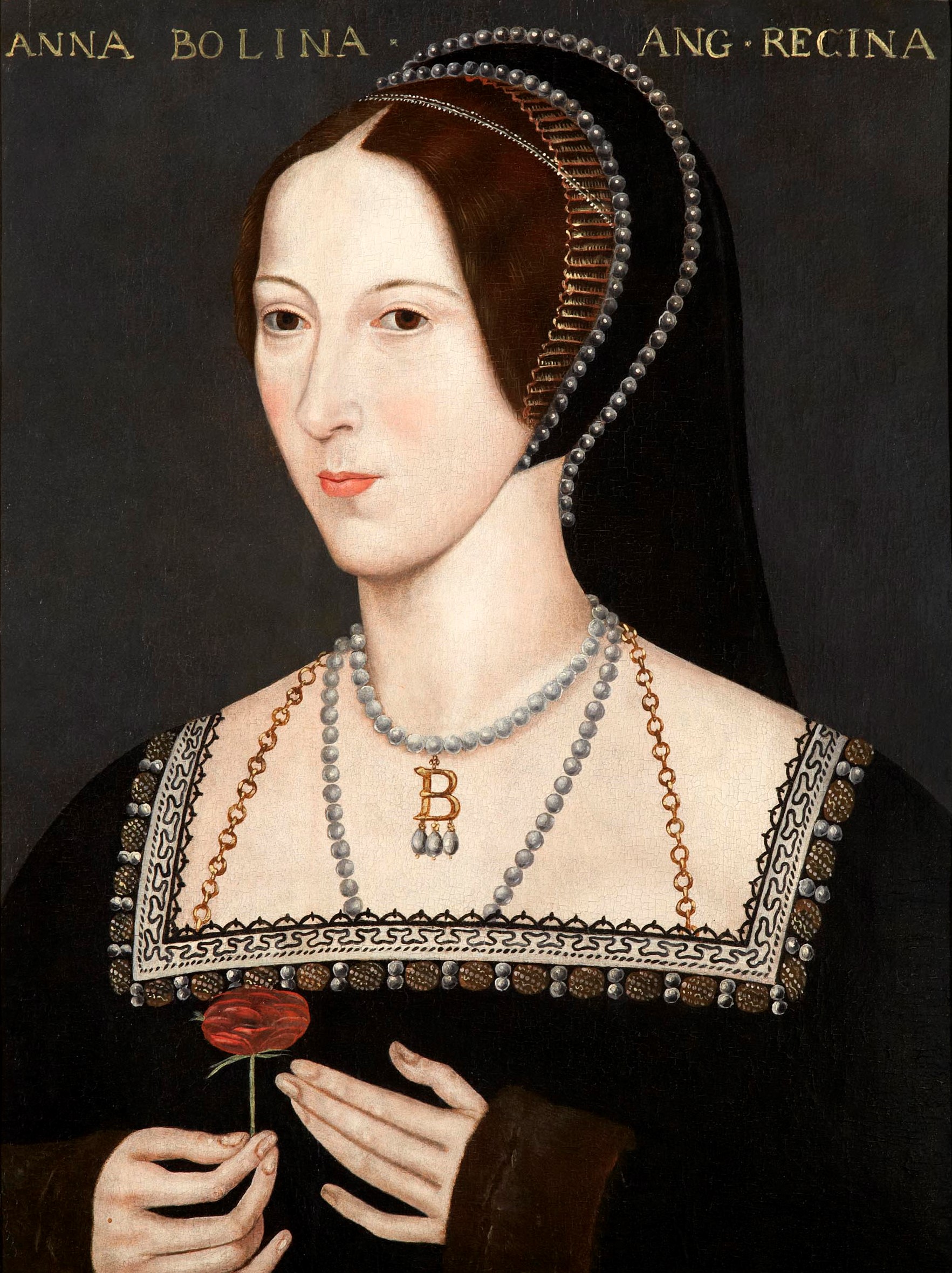 Near contemporary portrait of Anne Boleyn at Hever Castle, c. 1550.