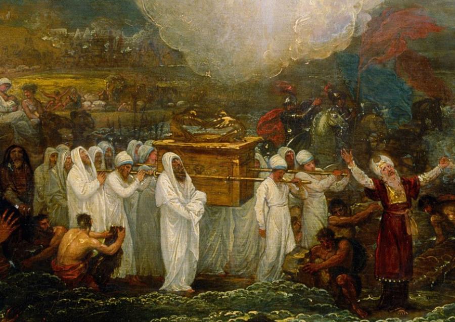 1800 oil painting of the Ark of the Covenant by Benjamin West.