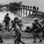 British troops during the Falklands War.