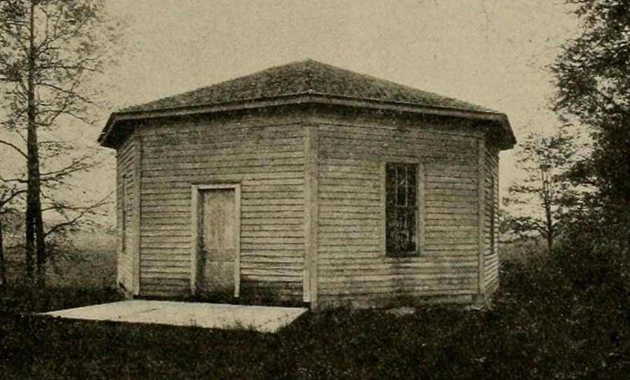 A greased-paper window on a house built in the early 19th century